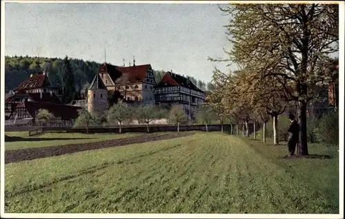 Ak Bebenhausen Tübingen am Neckar, Südostpartie, Acker