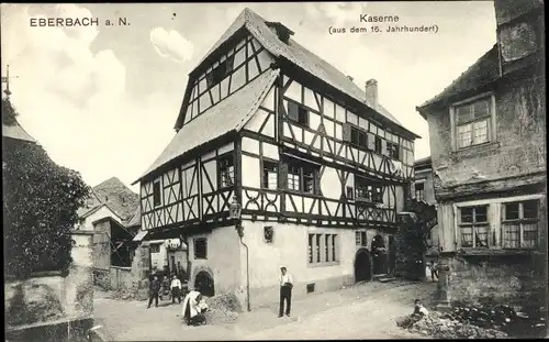 Ak Eberbach Neckar, Kaserne aus dem 16. Jh.