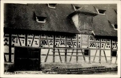 Foto Ak Bodman Ludwigshafen am Bodensee, Alter Torkel, Fachwerkhaus