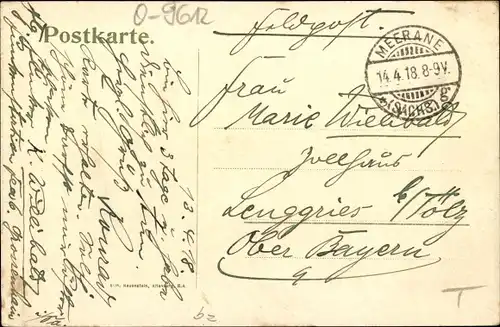 Ak Meerane in Sachsen, Teilansicht, Schornsteine