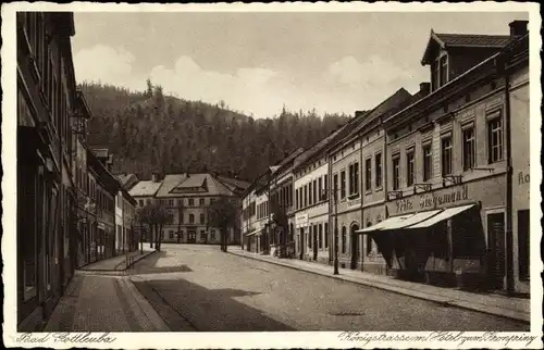 Ak Bad Gottleuba in Sachsen, Königstraße, Hotel zum Kronprinz