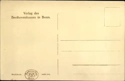 Ak Bonn am Rhein, Beethovenhaus, Hausflur