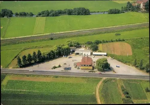 Ak Rothenkirchen Hünfeld in Hessen, Luftaufnahme, Rasthaus "Haunetal"