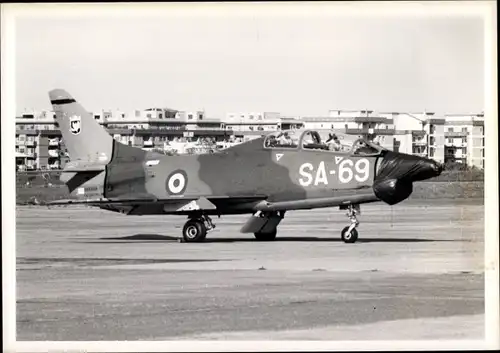 Foto Italienisches Militärflugzeug, SA 69, Fiat G 91