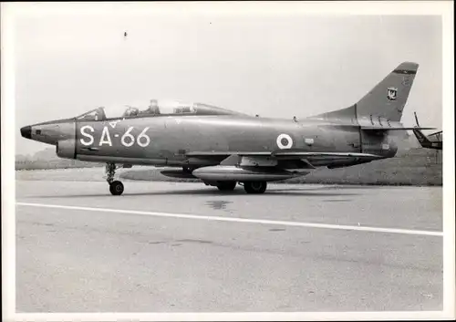Foto Italienisches Militärflugzeug, SA 66, Fiat G 91
