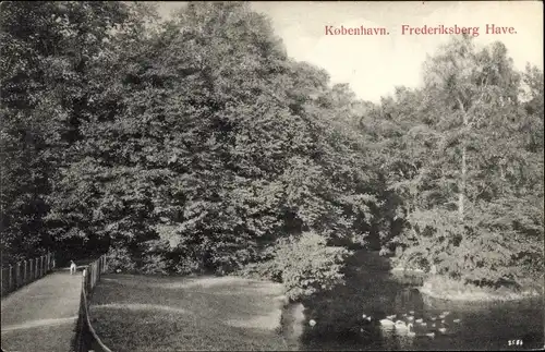 Ak København Kopenhagen Dänemark, Frederiksberg Have.