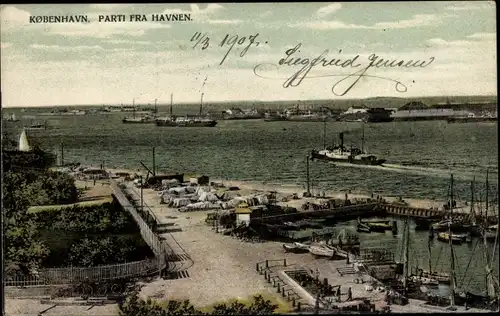 Ak København Kopenhagen Dänemark, Parti fra Havnen