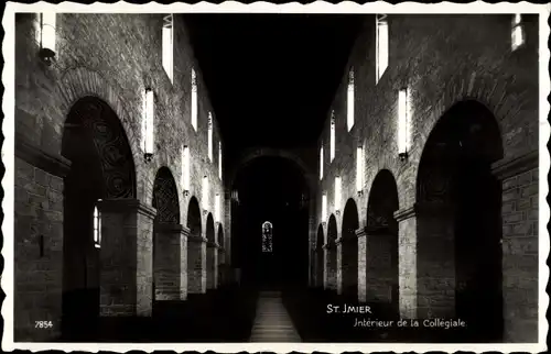 Ak Saint Imier Kanton Bern, Interieur de la Collégiale