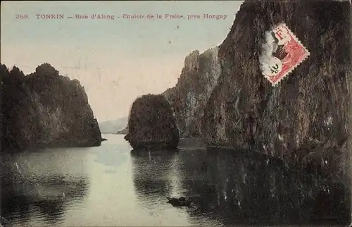 Ak Vịnh Hạ Long Baie d'Along Vietnam, Couloir de la Fraise, pres Hongay