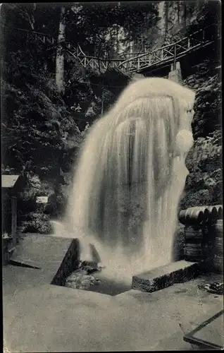 Ak Rathen an der Elbe Sächsische Schweiz, Amselfall