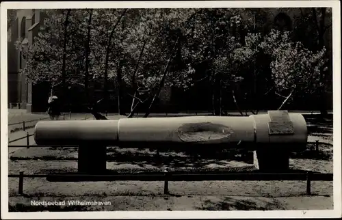Ak Wilhelmshaven, Torpedorohr des Schlachtkreuzer SMS Seydlitz
