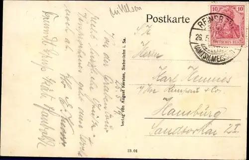 Ak Reinsberg in Sachsen, Ruhefelsen, Perlen von der Grabentour