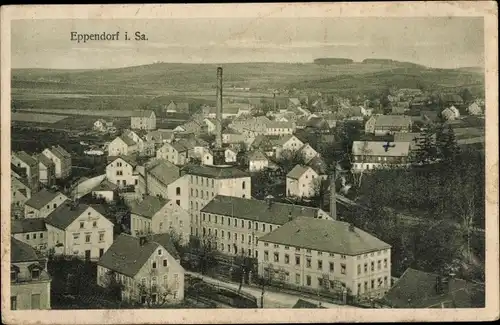 Ak Eppendorf in Sachsen, Blick über den Ort