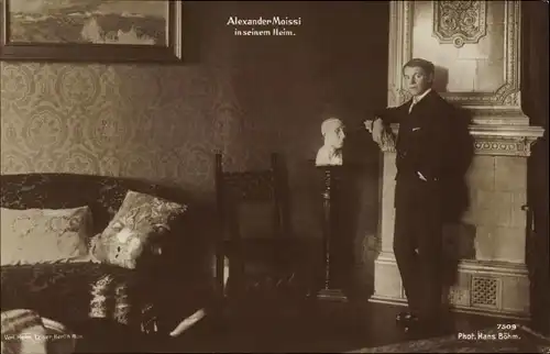 Ak Schauspieler Alexander Moissi in seinem Heim