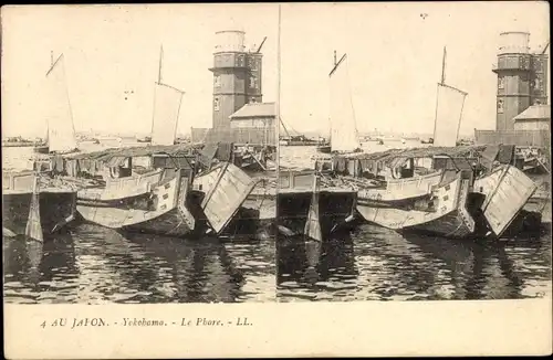Stereo Ak Yokohama Präf Kanagawa Japan, Le Phare