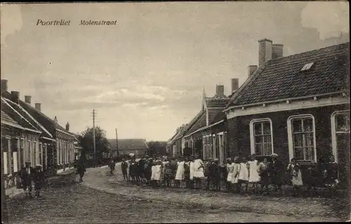 Ak Poortvliet Zeeland, Molenstraat
