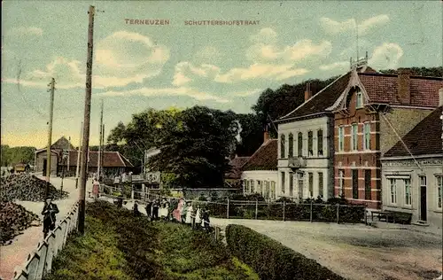 Ak Terneuzen Zeeland Niederlande, Schutterhshofstraat