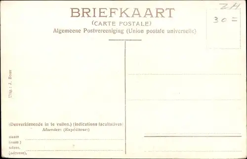 Ak Numansdorp Südholland Niederlande, Binnenhaven