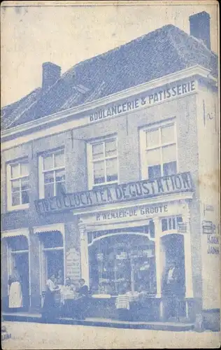 Ak Sluis Zeeland Niederlande, Maison Wemaer, l'ecluse, Boulangerie & Patisserie