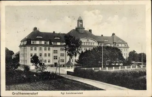 Ak Großhennersdorf Herrnhut in der Oberlausitz, Königliche Landesanstalt