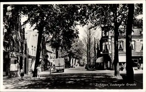 Ak Schagen Nordholland Niederlande, Gedempte Gracht