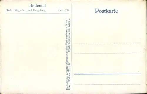 Ak Bodental Kärnten, Dorfpartie