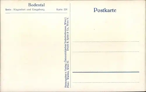 Ak Bodental Kärnten, Dorfpartie