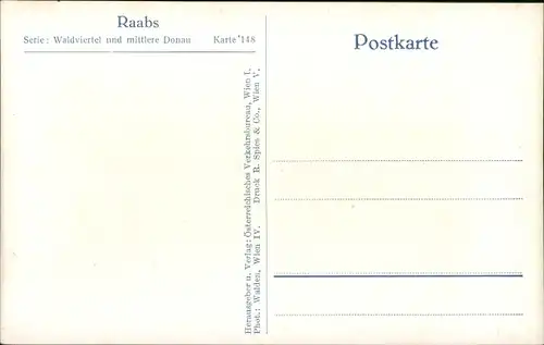 Ak Raabs an der Thaya in Niederösterreich, Burg