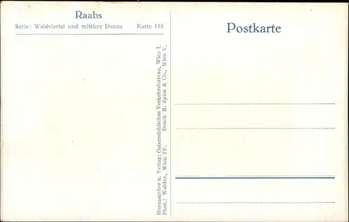 Ak Raabs an der Thaya in Niederösterreich, Burg