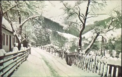 Ak Lilienfeld in Niederösterreich, Traisental, Winter, Wiener Voralpen