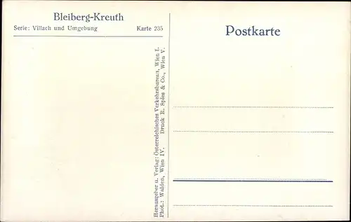 Ak Bleiberg Kreuth Kärnten, Gesamtansicht