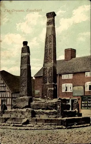 Ak Sandbach North West England, The Crosses