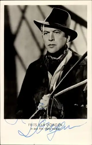 Ak Schauspieler Frits van Dongen, Salto mortale, Portrait, Autogramm