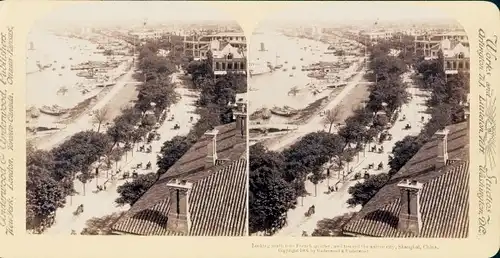 Stereo Foto Shanghai China, French quarter