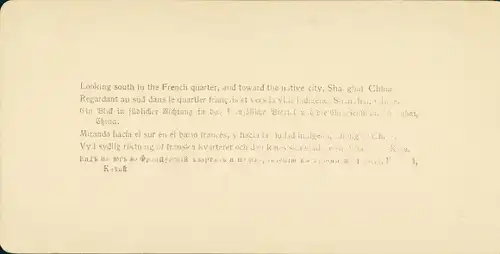Stereo Foto Shanghai China, French quarter