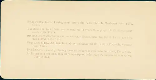 Stereo Foto Taku China, View from Pilot's Tower