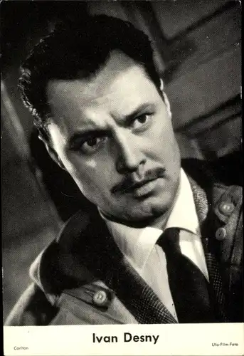 Sammelbild Schauspieler Ivan Desny, Portrait