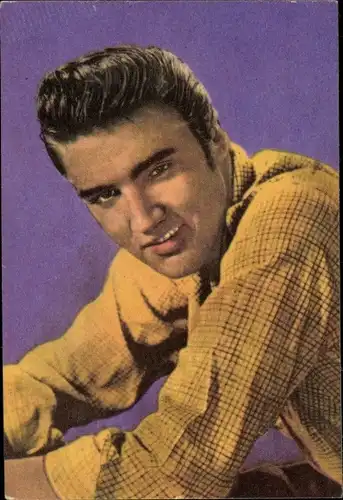 Sammelbild Sänger Elvis Presley, Portrait