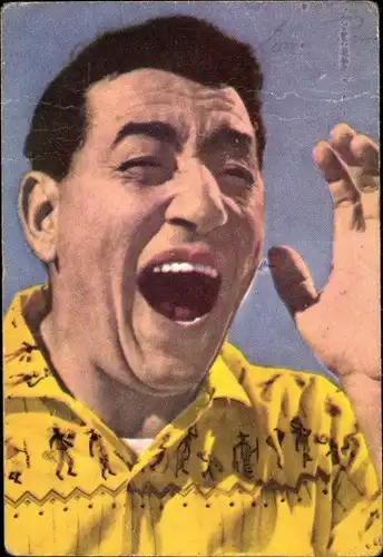 Sammelbild Sänger Louis Prima, Portrait