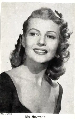 Sammelbild Schauspielerin Rita Hayworth, Portrait