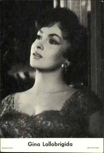 Sammelbild Schauspielerin Gina Lollobrigida, Portrait