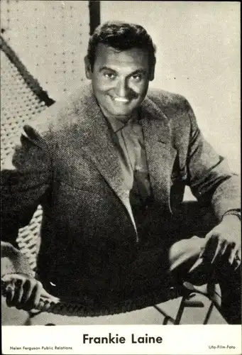 Sammelbild Sänger Frankie Laine, Portrait