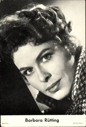 Sammelbild Schauspielerin Barbara Rütting, Portrait