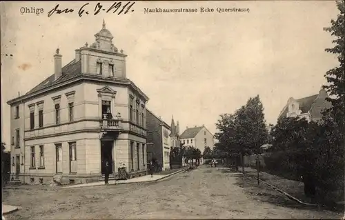 Ak Ohligs Solingen Bergisches Land, Mankhauserstraße Ecke Querstraße