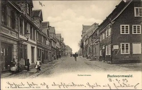 Ak Radevormwald Bergisches Land, Kaiserstraße