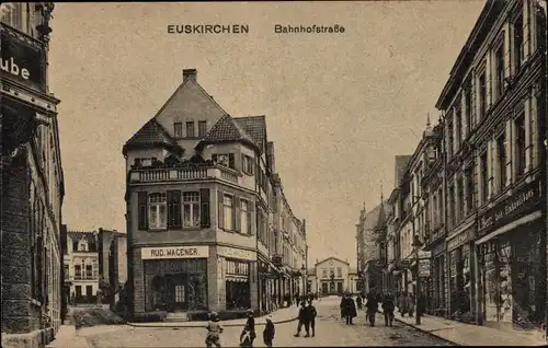 Ak Euskirchen Nordrhein Westfalen, Bahnhofstraße, Rud. Wagener