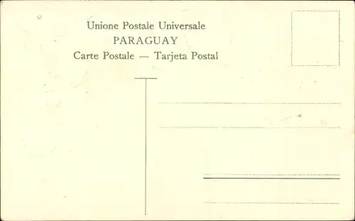 Präge Briefmarken Wappen Ak Paraguay, Löwe, Fahnen