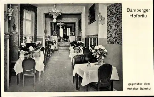 Ak Berlin Kreuzberg, Bamberger Hofbräu, Stresemannstraße 80