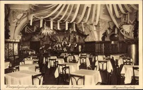 Ak Berlin, Vergnügungsstätte Krug zum grünen Kranze, Saal, Alexanderplatz
