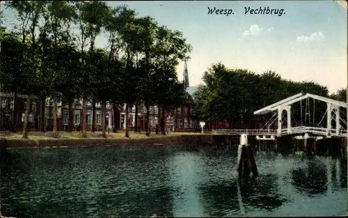 Ak Weesp Nordholland, Vechtbrug